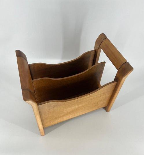 Tijdschriftenhouder - Hout, Antiek en Kunst, Kunst | Designobjecten