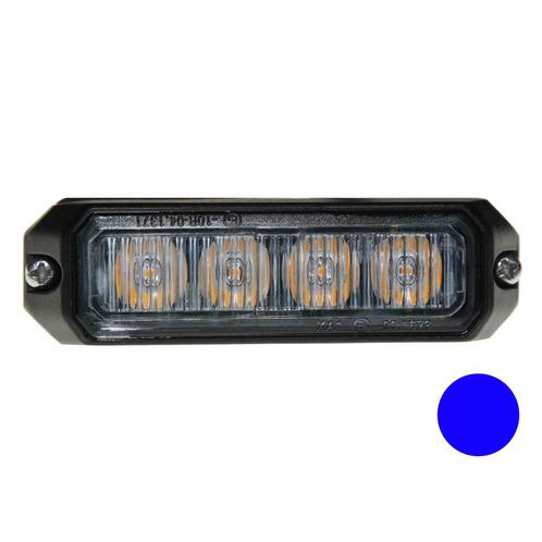 LED flitser 4-voudig compact Blauw, Auto-onderdelen, Verlichting, Nieuw, Ophalen of Verzenden