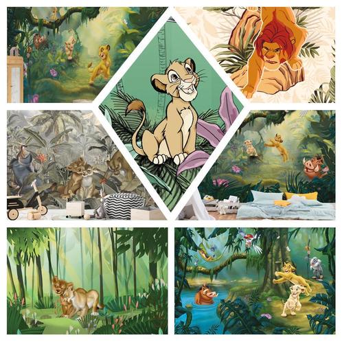 Lion King behang, Simba, Nala, Leeuwenkoning fotobehang, Kinderen en Baby's, Kinderkamer | Inrichting en Decoratie, Wanddecoratie