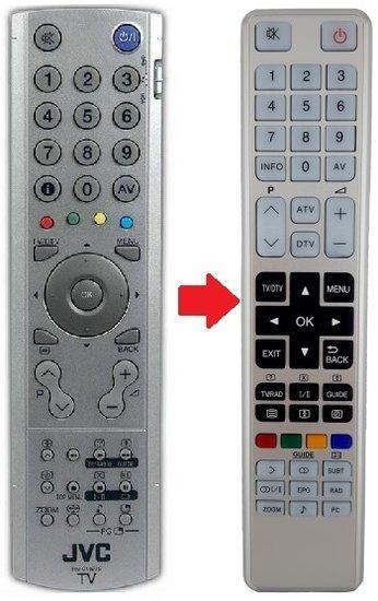 Alternatieve JVC RM-C1897S afstandsbediening, Audio, Tv en Foto, Afstandsbedieningen, Verzenden