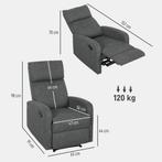 TRUUSK Moderne Relaxstoel - Verstelbare Ligstoel met Aanpasb, Huis en Inrichting, Fauteuils, Verzenden, Nieuw
