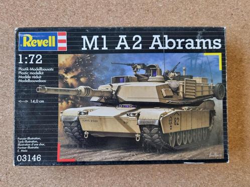 Revell 03146 M1A2 Abrams 1:72, Hobby en Vrije tijd, Modelbouw | Auto's en Voertuigen, Revell, Verzenden