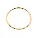 Gouden gladde slavenarmband | Ø 60,5 mm (gouden armband), Ophalen of Verzenden, Gebruikt, Overige kleuren, Goud