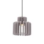 Retro hanglamp zwart met taupe kap - Felt, Huis en Inrichting, Lampen | Hanglampen, Nieuw, Retro, 75 cm of meer
