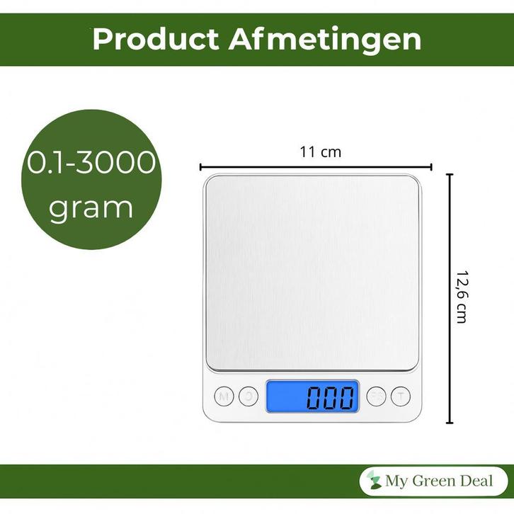RVS Digitale Precisie Weegschaal, Huis en Inrichting, Keuken | Tupperware, Nieuw, Verzenden