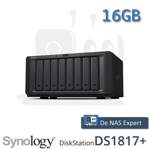 NAS Synology DS1817+ 16GB refurbished, Computers en Software, NAS, Refurbished, Ophalen of Verzenden