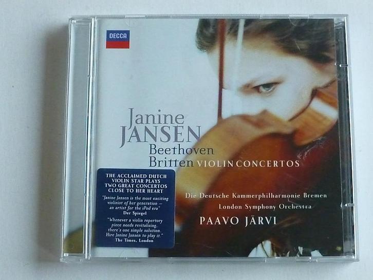 Janine Jansen - Beethoven, Britten - violin concertos (CD +, Cd's en Dvd's, Cd's | Klassiek, Zo goed als nieuw, Verzenden
