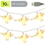 Kerstverlichting Rendieren - 10m - 80 Lichtjes - USB, Diversen, Kerst, Verzenden, Nieuw