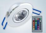 LED Spot RGB - 3 Watt - Inbouw, Ophalen of Verzenden, Nieuw, Overige materialen, Modern