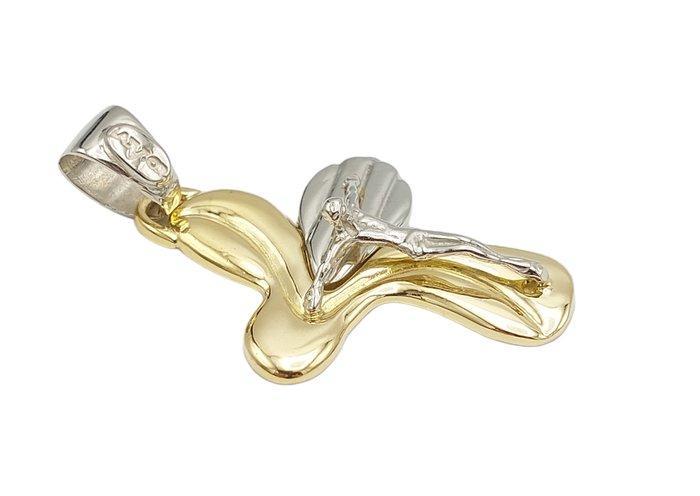 Hanger - 18 karaat Witgoud, Geel goud, Sieraden, Tassen en Uiterlijk, Antieke sieraden