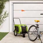 vidaXL Hondenfietstrailer oxford stof en ijzer groen en, Dieren en Toebehoren, Verzenden, Nieuw