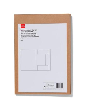 HEMA Dossiermappen kraft A4 - 10 stuks beschikbaar voor biedingen