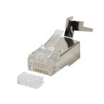 CAT6a/CAT7 Connector RJ45 - STP 10 stuks voor stugge kabel, Computers en Software, Pc- en Netwerkkabels, Ophalen of Verzenden