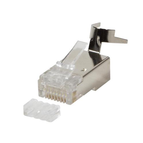 CAT6a/CAT7 Connector RJ45 - STP 10 stuks voor stugge kabel, Computers en Software, Pc- en Netwerkkabels, Nieuw, Ophalen of Verzenden
