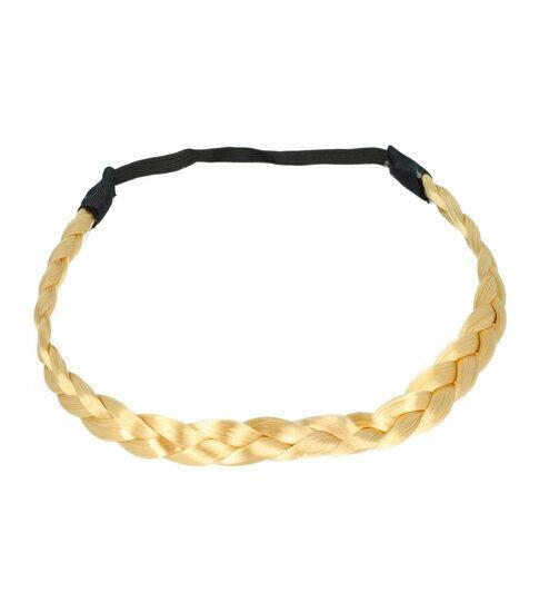 Haarband Vlecht 1,5cm Imitatie Haar Goud Blond, Sieraden, Tassen en Uiterlijk, Uiterlijk | Haarverzorging, Verzenden
