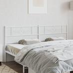 vidaXL Hoofdbord 180 cm metaal wit, Verzenden, Nieuw, Wit, Metaal