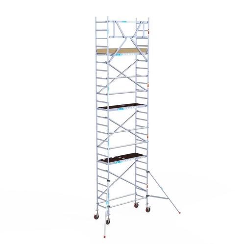 Euroscaffold basic rolsteiger 75 x 8,2m werkhoogte, Doe-het-zelf en Verbouw, Steigers, Rolsteiger of Kamersteiger, Nieuw, 5 meter of hoger