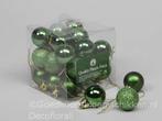 Kerstballen 3cm. 27 stuks Groen combi kunststof onbreekbaar, Nieuw, Ophalen of Verzenden