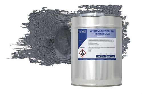 Wixx Vlonder en Terrasolie UV+ Antraciet 10L, Doe-het-zelf en Verbouw, Verf, Beits en Lak, Verf, Nieuw, 5 tot 10 liter, Verzenden