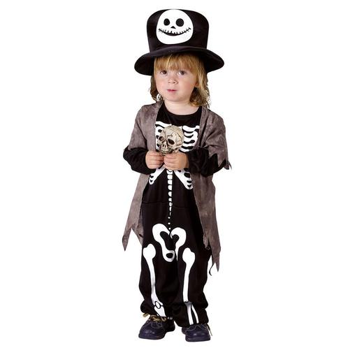 Halloween Schedelachtig Kostuum Kind 3/4 jaar, Hobby en Vrije tijd, Feestartikelen, Nieuw, Verzenden