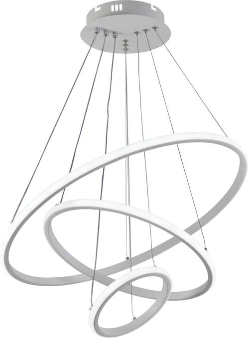 LED Hanglamp CCT 78W Wit Dimbaar + Afstandsbediening Rond, Huis en Inrichting, Lampen | Hanglampen, 75 cm of meer, Nieuw, Kunststof