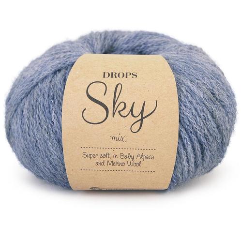 DROPS Sky Mix - 12 denimblauw - Wol Garen, Hobby en Vrije tijd, Breien en Haken, Ophalen of Verzenden
