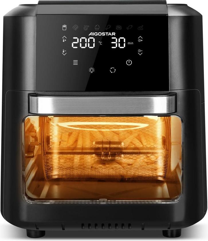 Airfryer oven XXL - heteluchtfriteuse - 12L - 1700W - Zwart, Witgoed en Apparatuur, Overige Witgoed en Apparatuur, Nieuw, Verzenden