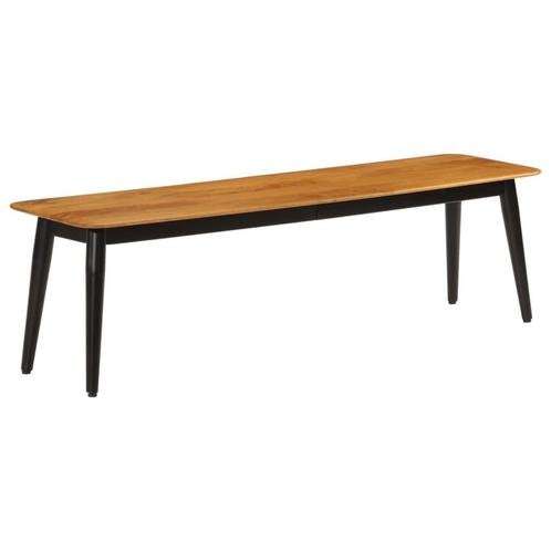 vidaXL Bankje 160x40x45 cm massief mangohout en ijzer, Huis en Inrichting, Tafels | Eettafels, Nieuw, Verzenden