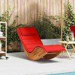 vidaXL Ligbed schommelend met kussen massief acaciahout, Tuin en Terras, Ligbedden, Verzenden, Nieuw