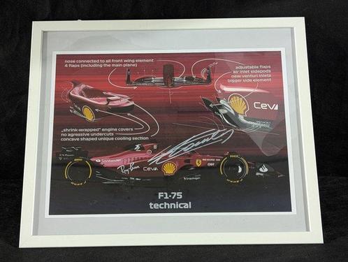 Ferrari - Charles Leclerc - Poster, Technisch ontwerp F1-75, Verzamelen, Automerken, Motoren en Formule 1