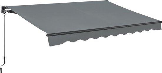 2dekans | Zonnescherm / Luifel - 400 x 300 cm - Grijs -, Tuin en Terras, Zonneschermen, Zo goed als nieuw, Ophalen of Verzenden