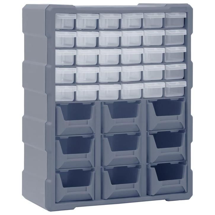 vidaXL Organiser met 39 lades 38x16x47 cm, Doe-het-zelf en Verbouw, Gereedschapskisten, Nieuw, Verzenden