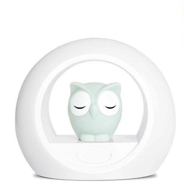 Nachtlamp uil Lou grijs met dimbare lampjes en automatisc..., Kinderen en Baby's, Kinderkamer | Inrichting en Decoratie, Nieuw