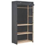 vidaXL Kledingkast 3-laags 79x40x170 cm stof grijs, Huis en Inrichting, Kasten | Kledingkasten, Verzenden, Nieuw
