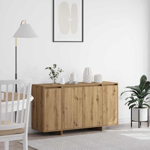 vidaXL Dressoir Artisan Eiken 135x41x75 cm Gelaagd Hout, Huis en Inrichting, Kasten | Dressoirs, Nieuw, Minder dan 50 cm, Overige houtsoorten