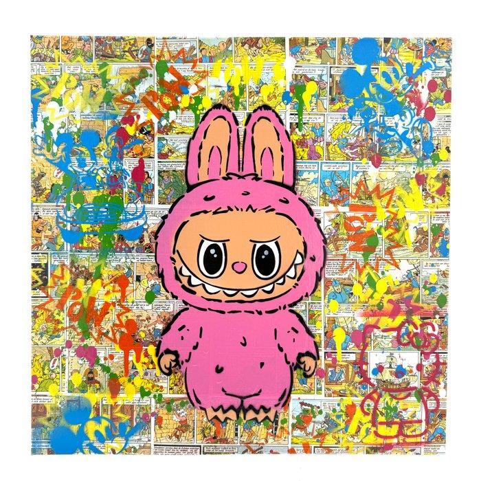 Koen Betjes (1992) - Labubu x Street (canvas), Antiek en Kunst, Kunst | Schilderijen | Modern