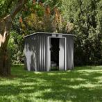 Tuinhuis met hellend dak - grijs/wit, Tuin en Terras, Overige Tuin en Terras, Verzenden, Nieuw