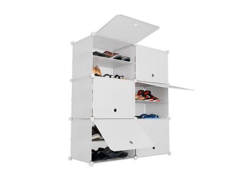 Veiling - Schoenenkast / Schoenenrek - 85 x 96 x 31 cm - Wit, Huis en Inrichting, Kasten | Schoenenkasten, Nieuw
