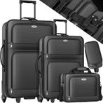 4-delige trolley kofferset - softcase (mesh) - met wieltjes, Sieraden, Tassen en Uiterlijk, Koffers, Verzenden, Nieuw