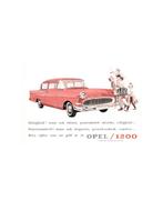 1959 OPEL 1200 LEAFLET NEDERLANDS, Boeken, Nieuw, Opel, Author