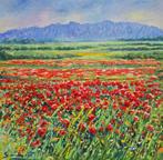 Josep Serramont (1958) - Mar de amapolas, Antiek en Kunst