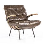 *WOONWINKEL* Eleonora Bastiaan Fauteuil Donkerbruin Leer, Verzenden, Nieuw, Leer