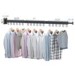 Droogrek Hangend - Balkon Uitklapbaar - Zwart, Verzenden, Nieuw