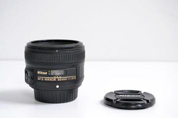 Nikon 50mm AF-S F 1.8 G beschikbaar voor biedingen