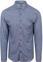 Desoto Overhemd Print Donkerblauw maat S Heren, Verzenden, Nieuw, Blauw, Desoto