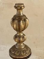 Kaarsenhouder - Hout, bladgoud - H : 43 cm