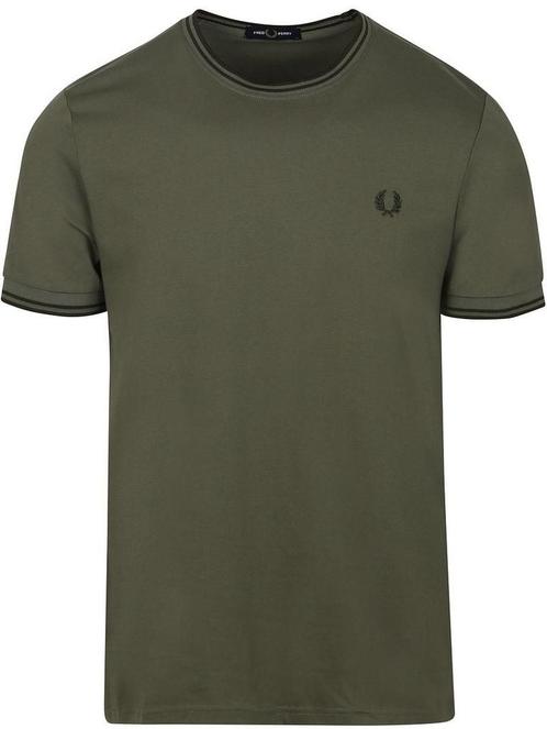 Fred Perry T-shirt Olijfgroen W49 maat XL Heren, Kleding | Heren, T-shirts, Nieuw, Maat 56/58 (XL), Verzenden