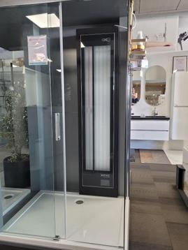 Xenz Feel Good Shower UV en infrarood 180 185x40x17 cm zwart