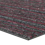 SALE!! - Tapijttegel Memphis lines Bouclé Zwartrood, Ophalen of Verzenden, Nieuw