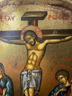 Icoon - Kruisiging van Christus - Hout - Handgeschilderd -